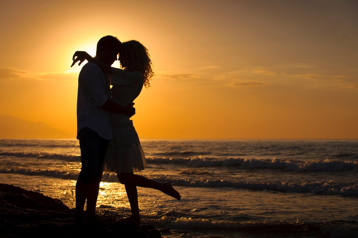 Romantic Couple at Sunset